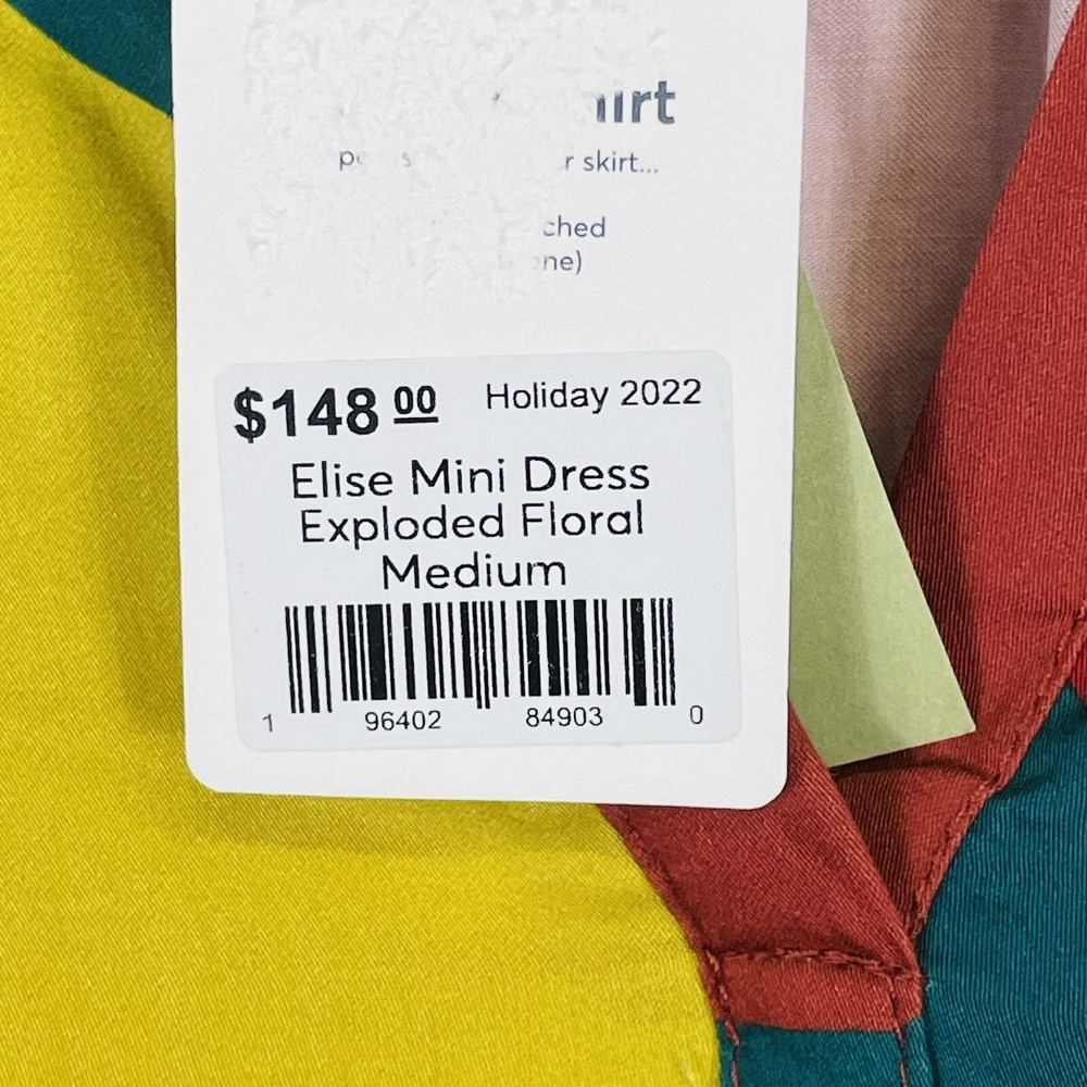 NEW Marine Layer Women Medium Elise Dress Exploded Floral Ruffle Tiered Bold - Picture 7 of 8